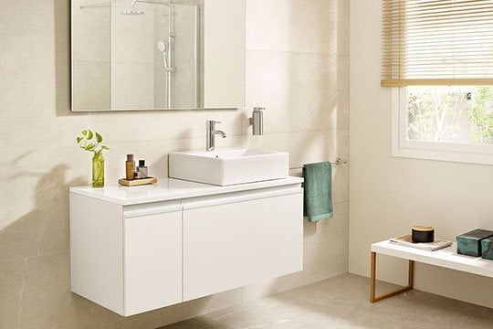 Muebles de baño en acabado lacado
